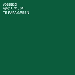 #0B5B3D - Te Papa Green Color Image
